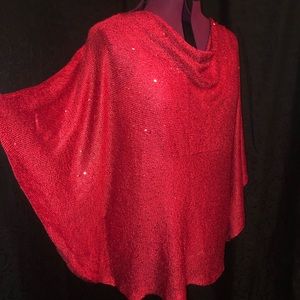 Red layered top